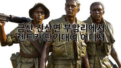 금산 진산면 부암리에서 렌트카 단기대여, 어디서?